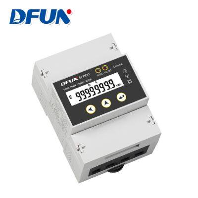 DFUN DFPM93 Din Rail Digital 63A Energy Meter 3 Phase