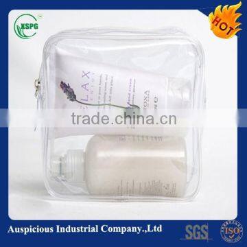 Clear cosmetic bag uv printing pvc make up bags