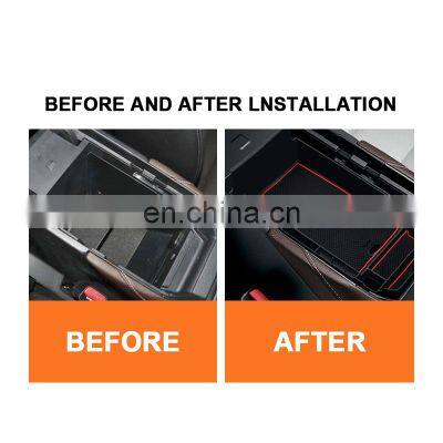 Interior Accessories Parts Silicone Armrest Rest Storage Box Center Control Console Organizer Tray For Mazda CX-30 2020 2021 photo-3