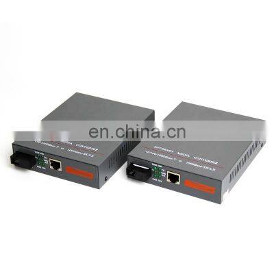 1 Pair Gigabit Fiber Optic Media Converter 1000Mbps Single Mode Single Fiber SC Port 20KM HTB-4100 Fiber Media Converter photo-2