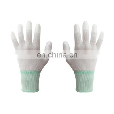 High Quality Anti-static ESD PU Finger Coated Gloves