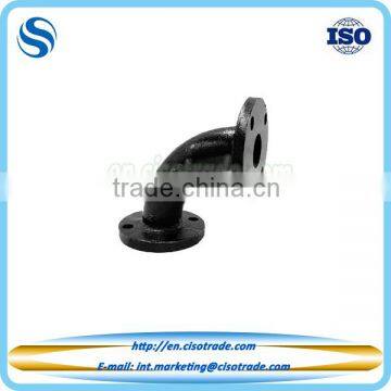 ASME B16.1 cast iron flanged 90 degree long radius reducing elbow pipe fitting