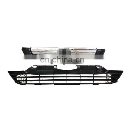 Car body parts Chrome Upper Grille with Front Lower Grille Spare parts for Honda CRV 2007-2009