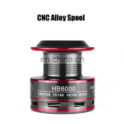 Amazon Горячие продажи. 12BB Рыболовные снасти для карповой рыбалки с деревянной рукояткой. Оптовая продажа. Спиннинговые рыболовные катушки для прибрежной рыбалки photo-2