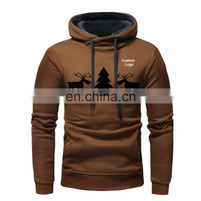 Hoodies Men Women Solid Color Gray Brown Pullover Fleece Fashion Brand Sweatshirts Autumn Winter Male Hoodie