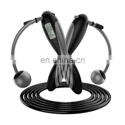 Detachable Handles Fitness Rush Athletics Custom Digital Smart Heavy PVC Weighted Jump Rope photo-3