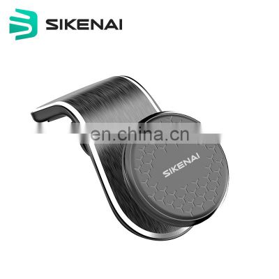 Sikenai XO-32 Universal L Type Mobile Air Vent Clip Stand Magnetic Holder Car Phone Mount