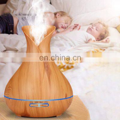 500ml Big Vase LED Light Room Aroma Diffuser Cool Mist Wholesale Air Ultrasonic Humidifier photo-3
