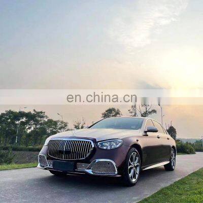 Runde Hight Quality For W213 Mercedes-Benz E-Class Upgrade To Maybach Body Kit Front  Rear Bumper Exhaust Fog Lamp Frame Grille