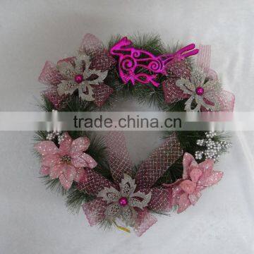 2015 wholesale mini artificial christmas wreaths cheap                        
                                                Quality Choice