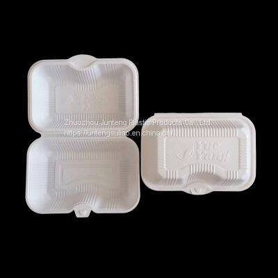 CT5 Factory Customize Disposable Hinged Lid Clamshell Blister Food Container for Buger Noodles photo-3