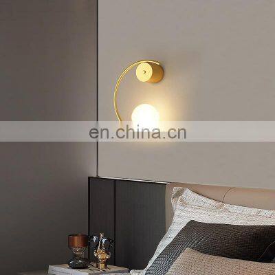 New Wall Lamp Living Room Background Wall Lamps Aisle Corridor Lamps Creative Designer Minimalist Clock Light