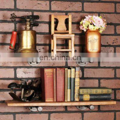 Hot Selling Rustic Industrial Storage Straight Pipe Shelf Bracket photo-2