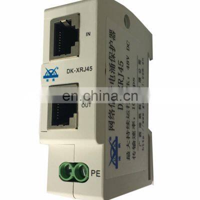 Din Rail Mounting Cat5 or Cat6 Ethernet Network RJ45 Signal Lightning Voltage Protector Device photo-4