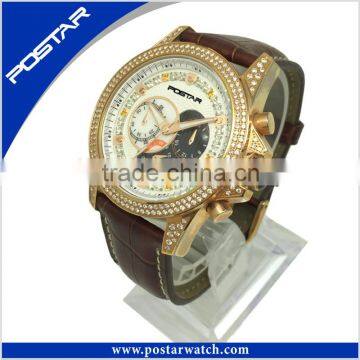 Latest Stainless Steel Watch with Rose Gold Plating For Men