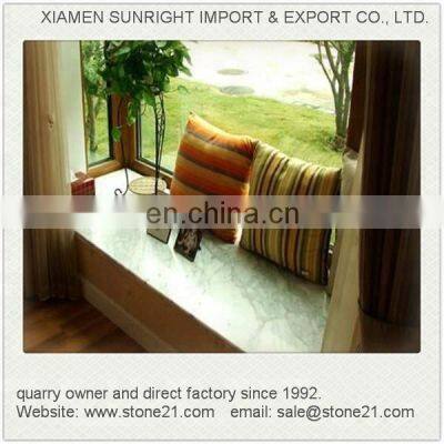 Cheap Natural Stone Tiles , Thin Slab White Carrara Marble Mosaic Tile photo-5