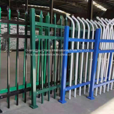 Zinc Steel Fence Anti Climbing Fence in School Community Fence Pole Villa Yard Factory Iron Fence photo-5