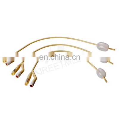 Greetmed Hot sale pediatric adult 2 way 3 way latex foley catheter