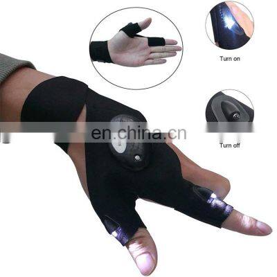 Battery Powered Magic Fastening Strap Handsfree Working LED Flashlight Gloves For Christmas Gift photo-5