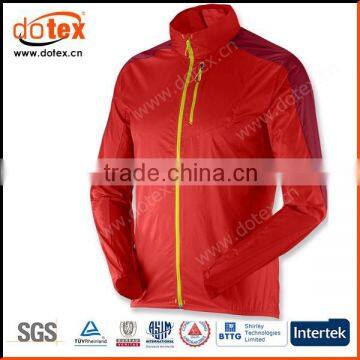 2016 windproof waterproof mens ripstop full zip rain nylon jacket