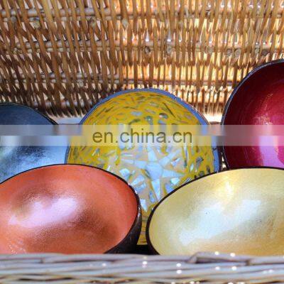Inlaid Mother Of Pearl Coconut Shell Bowls Wholesale in Bulk Coconut Bowl Made in Vietnam photo-4