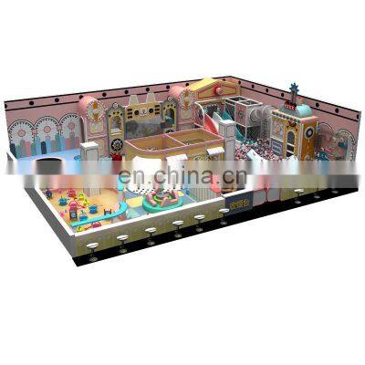 TUV Certified Manufacturer makaroon Theme Naughty Castle Plastic Indoor Playground equipment