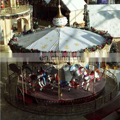 Antique outdoor Christmas fairground merry go round kids carousel horse rides for sale