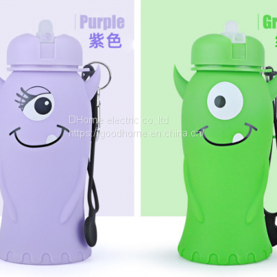 Sports Water Cup Student Portable Summer Silicone Leak Proof Water Bottle Children\'s Water Bottle Cup（Wechat:13510231336）