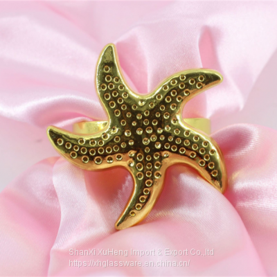 Factory Customized Starfish Napkin Rings Wedding Dining Table Decoration photo-4