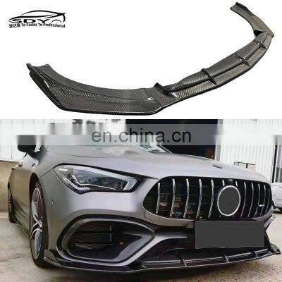 C118 CLA45 High Quality Carbon fiber FD Style Front Lip Front Bumper Lip Front Splitter For Mercedes Benz C118 CLA45
