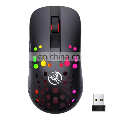 HXSJ T100 new dual-mode mouse wired and wireless 10000DPI RGB lighting macro definition 3325 program mouse