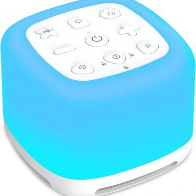 High capacity 1800mah 40 Types sleep sounds 7 color atmosphere light white noise machine