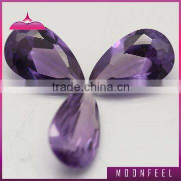 high quality purple pear cut 46# color corundum in hot sale