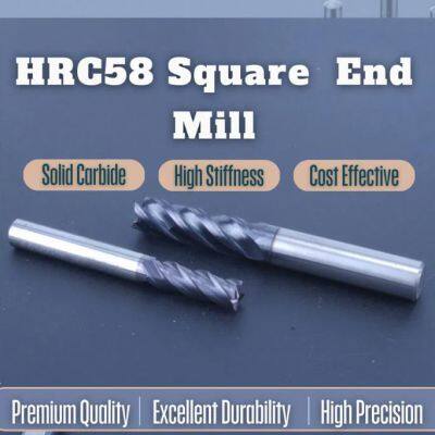 Avichf Durable 4 Flutes CNC Milling Cutter Solid Carbide End Mill