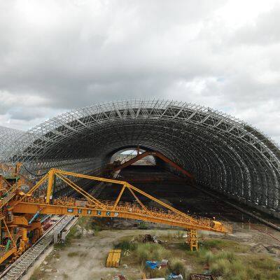 Steel Space Frame Coal Storages Steel Structure Cost - Effective and Large - Span Coal Sheds. photo-3
