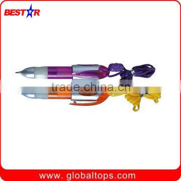 Plastic Ball Pen with lanyard