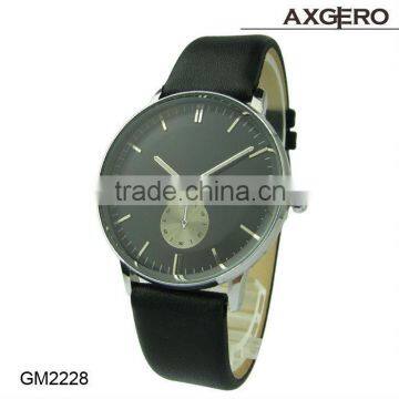 Alibaba express waterproof wrist watch gift watch japan movement quatz leather watch