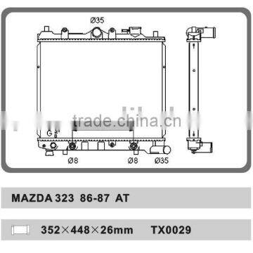 auto radiator for MAZDA 323 86-87 AT