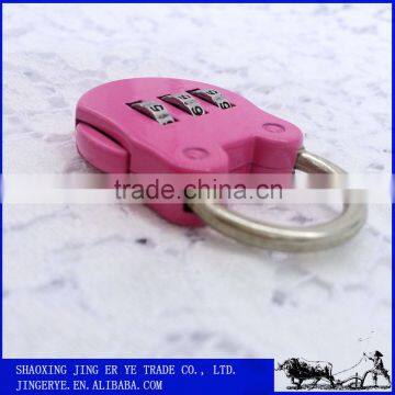 3 Dial Digital Bear Design Metal Zinc Alloy Cute Padlock