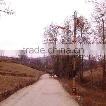 Richuan New Design Vertical Wind Turbine 300w /24v Wind Solar Hybrid Street Lights photo-2