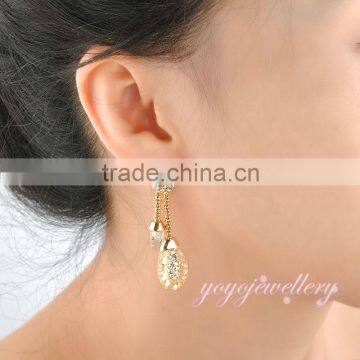 Wholesale Saudi Gold Jewelry Dangle Gold Earring Designs photo-6