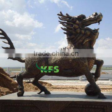 Bronze fine quality strong kirin sculpture