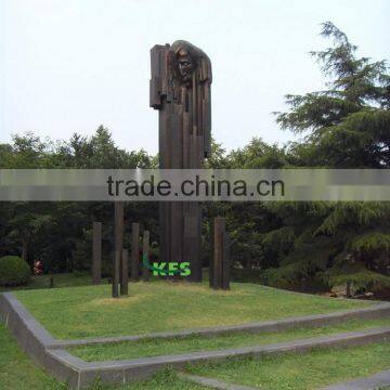 Bronze musical square garden statues