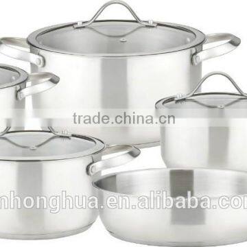 9 PCS stainless steel cookware set