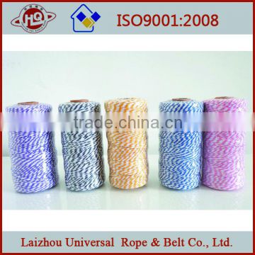 China supplier colorful cotton baker twine