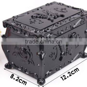D16 ANPHY Cabinet Flower Pattern Storage Case With Mirror Jewelry Box Holder Display Stock photo-2