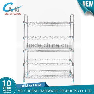 Utility 4 level display storage rack metal shelves