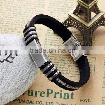 Fashion Men Silicone Bracelet Wholesale Factory Direct With Low Price photo-2