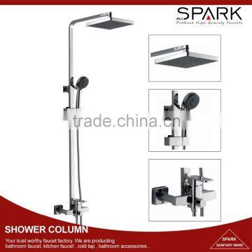 Contemporary shower set square rain fall sanitary tapware mixers