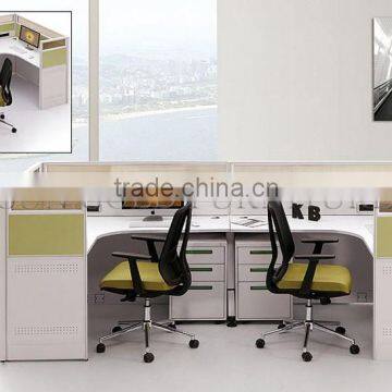 Modern Linear L Shape Office Modular Two Sided Cubicle Workstation(SZ-WS268)